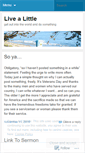 Mobile Screenshot of livealittle.wordpress.com