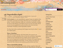 Tablet Screenshot of circusspiele.wordpress.com