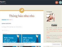 Tablet Screenshot of dieptunguyet.wordpress.com