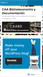 Mobile Screenshot of caabiblioteconomia.wordpress.com