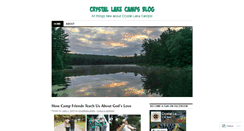 Desktop Screenshot of crystallakecamps.wordpress.com