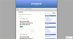 Desktop Screenshot of aonestudy.wordpress.com