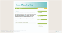 Desktop Screenshot of houseofpaws.wordpress.com