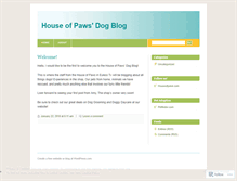 Tablet Screenshot of houseofpaws.wordpress.com