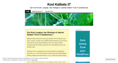 Desktop Screenshot of kost37.wordpress.com