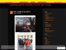 Tablet Screenshot of obamaramatour.wordpress.com