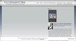 Desktop Screenshot of enc1102student.wordpress.com
