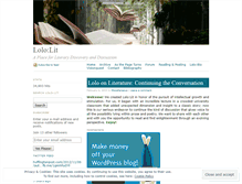 Tablet Screenshot of lololit.wordpress.com