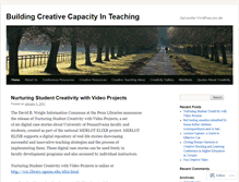 Tablet Screenshot of buildingcreativecapacity.wordpress.com