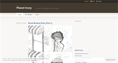 Desktop Screenshot of planetironycomic.wordpress.com