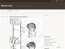 Tablet Screenshot of planetironycomic.wordpress.com