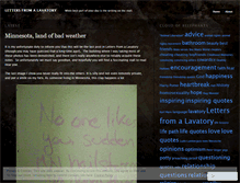 Tablet Screenshot of lettersfromalavatory.wordpress.com