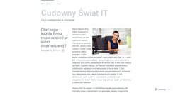 Desktop Screenshot of cudownyswiatit.wordpress.com