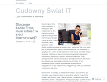 Tablet Screenshot of cudownyswiatit.wordpress.com