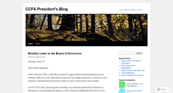 Desktop Screenshot of ccfapresident.wordpress.com