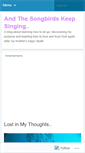 Mobile Screenshot of andthesongbirdskeepsinging.wordpress.com