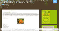 Desktop Screenshot of freshfromeden.wordpress.com