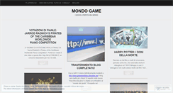 Desktop Screenshot of mondogame.wordpress.com