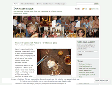 Tablet Screenshot of dinnerchicks.wordpress.com
