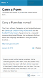 Mobile Screenshot of carryapoem.wordpress.com