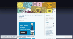 Desktop Screenshot of frugalme.wordpress.com