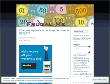 Tablet Screenshot of frugalme.wordpress.com