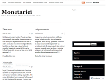 Tablet Screenshot of monetariei.wordpress.com