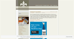 Desktop Screenshot of gregathcompany.wordpress.com