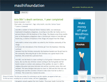 Tablet Screenshot of masihifoundation.wordpress.com