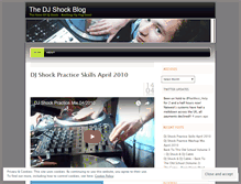 Tablet Screenshot of djshock.wordpress.com