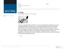 Tablet Screenshot of gonzgrez.wordpress.com