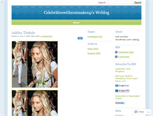 Tablet Screenshot of celebritieswithoutmakeup.wordpress.com