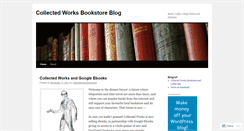 Desktop Screenshot of collectedworksbookstore.wordpress.com