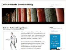 Tablet Screenshot of collectedworksbookstore.wordpress.com