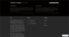 Desktop Screenshot of cobbledtogether.wordpress.com