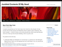 Tablet Screenshot of jumbledcontentsofmyhead.wordpress.com