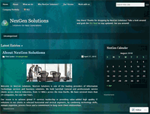 Tablet Screenshot of nexgensol.wordpress.com