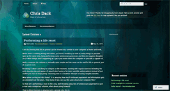 Desktop Screenshot of chrisgdack.wordpress.com