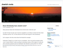 Tablet Screenshot of jewishroots.wordpress.com