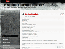 Tablet Screenshot of fatsquirrelbrewingcompany.wordpress.com