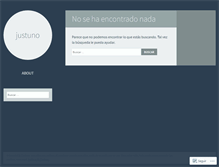 Tablet Screenshot of justuno.wordpress.com