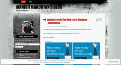 Desktop Screenshot of manishmandhyan.wordpress.com