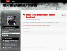 Tablet Screenshot of manishmandhyan.wordpress.com