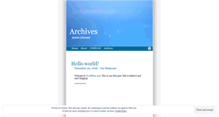 Desktop Screenshot of jimenezarchives.wordpress.com
