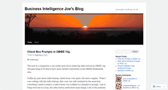 Desktop Screenshot of businessintelligencejoe.wordpress.com