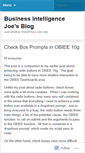 Mobile Screenshot of businessintelligencejoe.wordpress.com