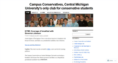 Desktop Screenshot of campusconservatives.wordpress.com