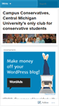 Mobile Screenshot of campusconservatives.wordpress.com