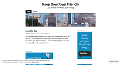 Desktop Screenshot of keepdowntownfriendly.wordpress.com