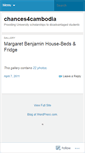 Mobile Screenshot of chances4cambodia.wordpress.com